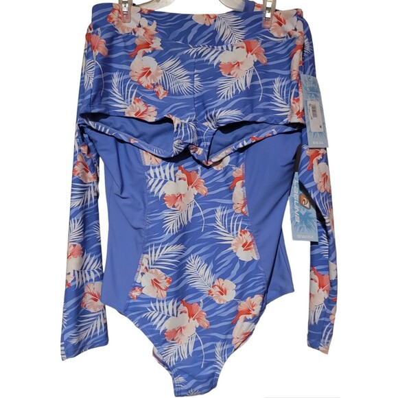 NWT Laguna Swimsuit Set -  One Piece in Size Large & Boy Short Bottoms in Medium - Picture 2 of 13